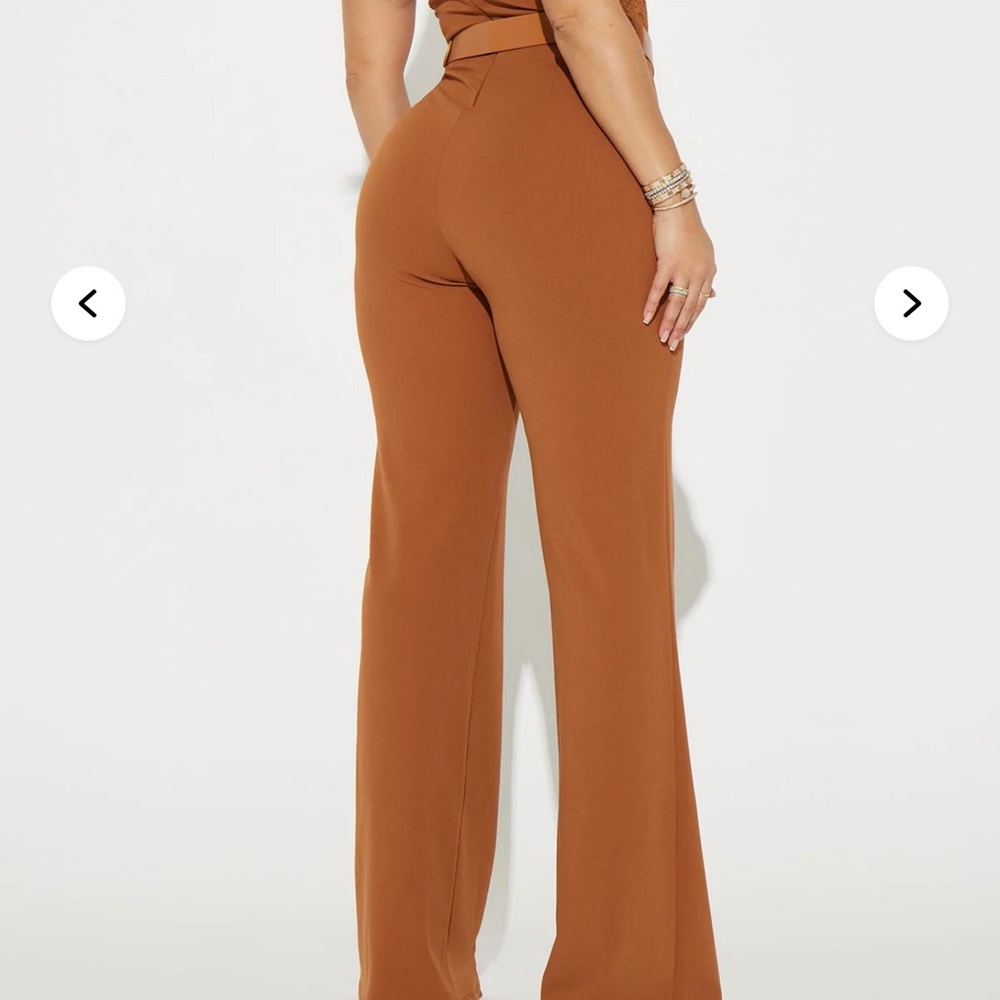 Fashion Nova Elegant Tan Women's Jumpsuit Size 2x - Picture 4 of 9
